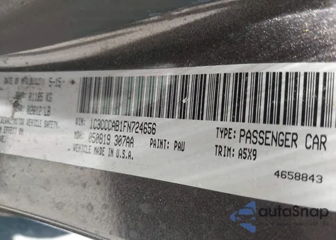 2015 Chrysler 200 Limited from USA, damaged, VIN 1C3CCCAB1FN724656